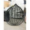 Image 1 : Black Hanging Basket Patio Chair - Store Return