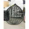 Image 1 : Black Hanging Basket Patio Chair - Store Return