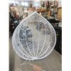 Image 1 : White Hanging Basket Patio Chair - Store Return