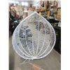 Image 1 : White Hanging Basket Patio Chair - Store Return