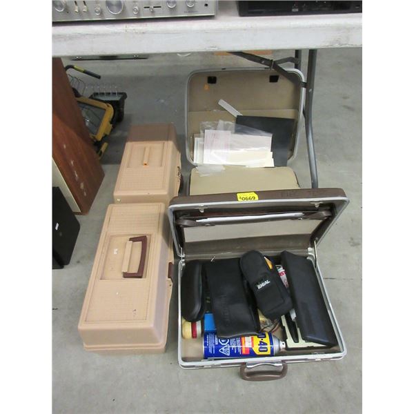 2 Tool Boxes & 2 Cases of Assorted Electronics