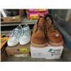 Image 1 : Men's Size 9.5 Work Boots & Ladies Size 5.5 Shoes