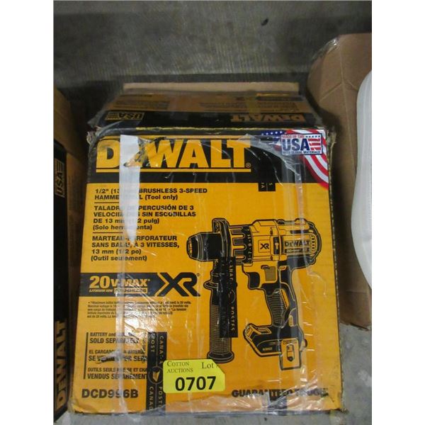 DeWalt 1/2  3 Speed Hammer Drill - Open Box