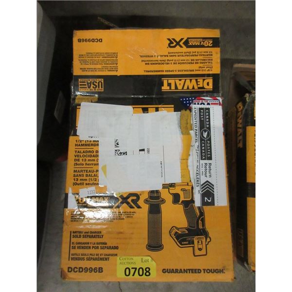 DeWalt 1/2" 3 Speed Hammer Drill - Open Box