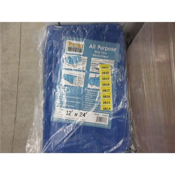 New Blue All Purpose 12' x 24' Tarp