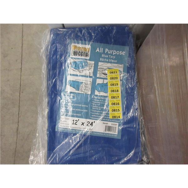 New Blue All Purpose 12' x 24' Tarp