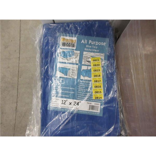 New Blue All Purpose 12' x 24' Tarp