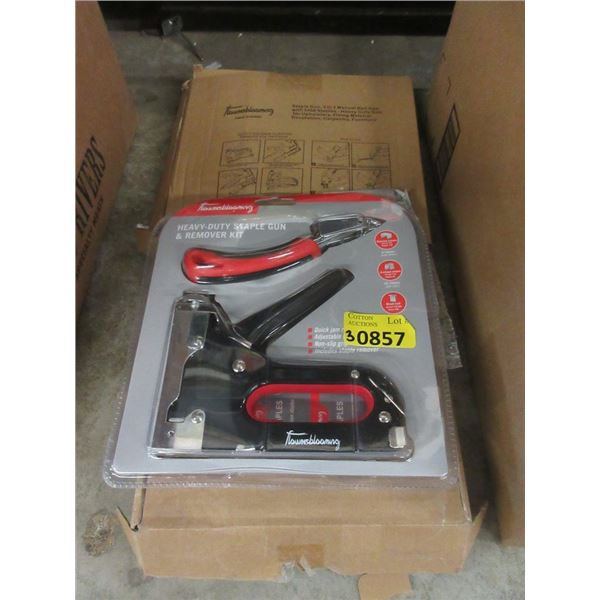 3 Heavy Duty Staple Gun & Remover Kits