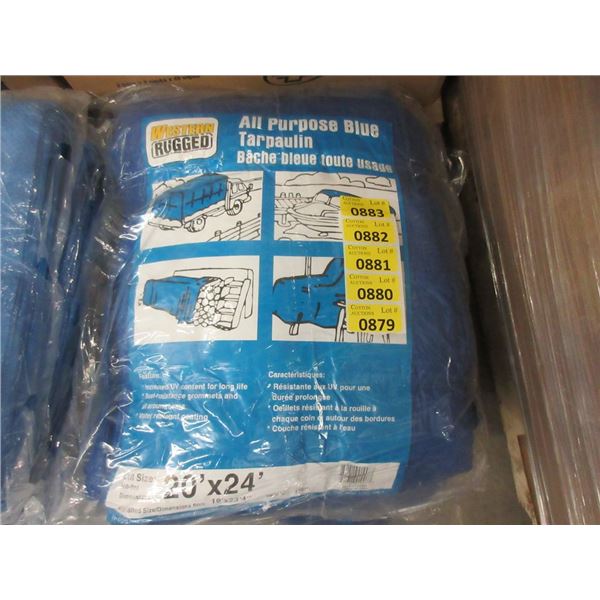 New Blue 20' x 24' All Purpose Tarp