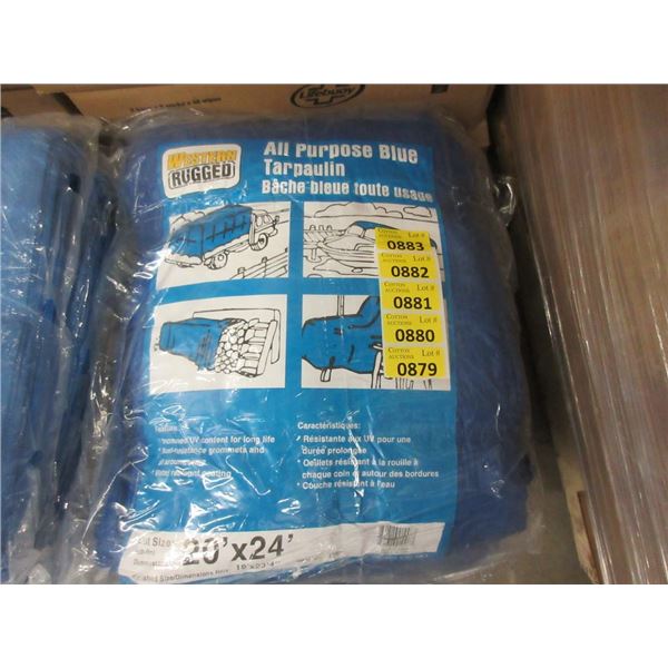 New Blue 20' x 24' All Purpose Tarp