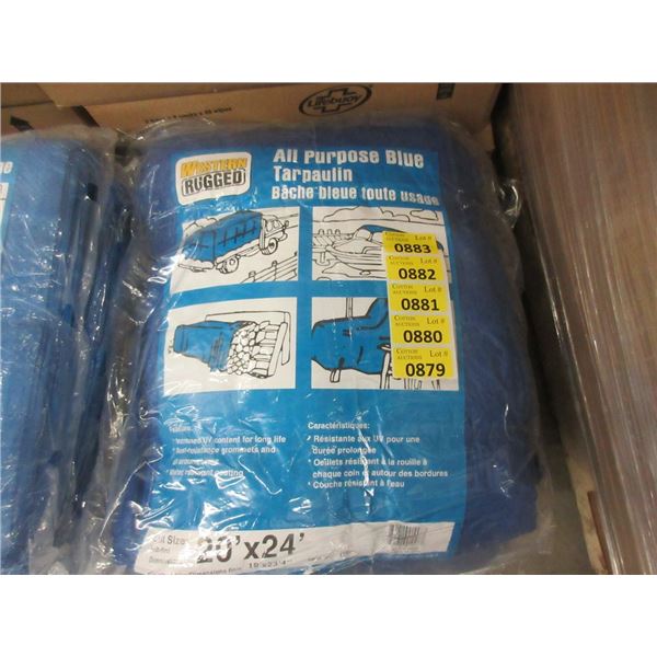 New Blue 20' x 24' All Purpose Tarp