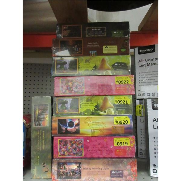 4 Assorted 1000 Piece Puzzles in Sealed Boxes