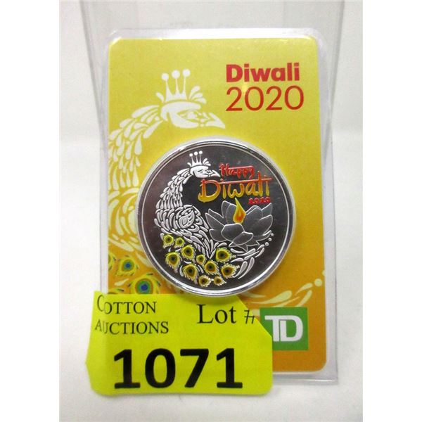 1 Oz. Fine Silver 2020 Diwali TD Bank Round