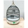 Image 1 : Vintage Metal Bird Cage - 18" tall x 13" diameter