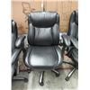 Image 1 : Black Bonded Leather Office Chair