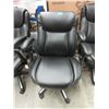 Image 1 : Black Bonded Leather Office Chair