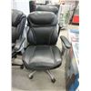 Image 1 : Black Bonded Leather Office Chair