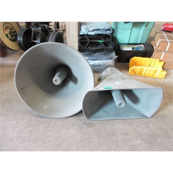 2 Industrial Speakers - Largest is 20  Diameter