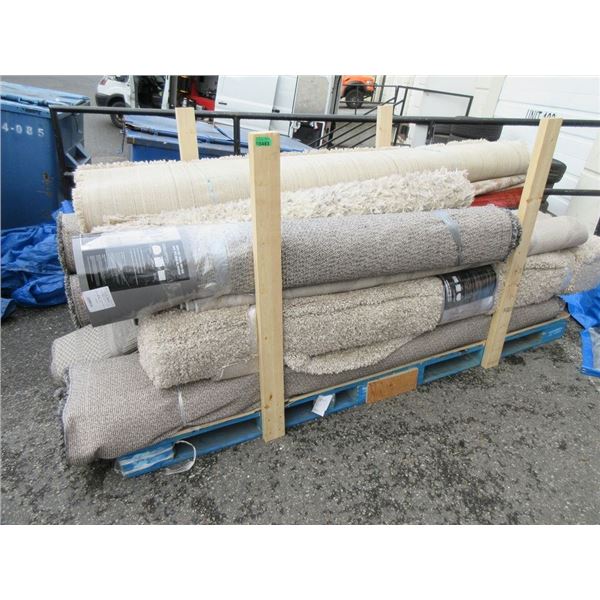 Skid of Assorted Store Return Carpets