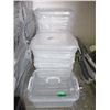 Image 1 : 6 Twin Packs of 8 Quart Lidded Latch Totes