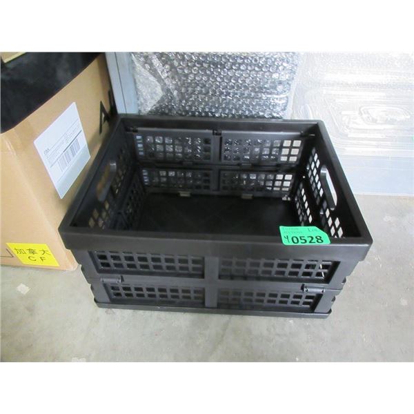 4 Sets of 3 Collapsible Crates - 10" x 14" x 7"