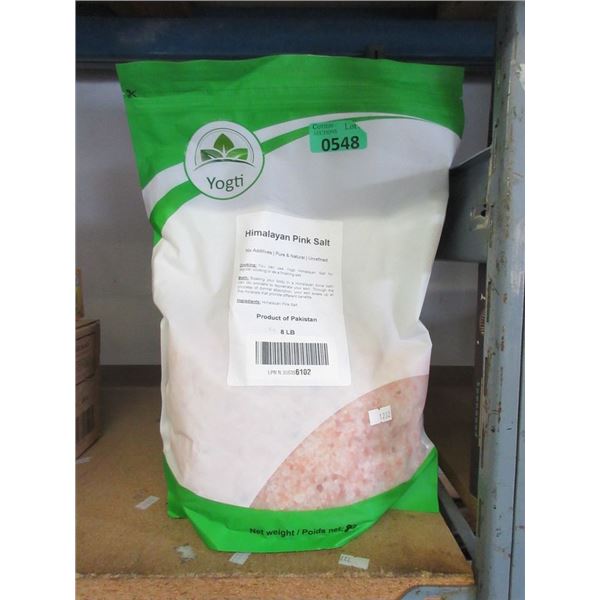 8 Pound Bag of Pink Himalayan Food Grade Salt