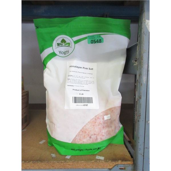 8 Pound Bag of Pink Himalayan Food Grade Salt