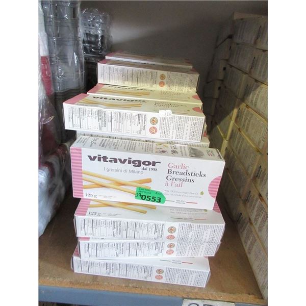 37 Boxes of Vitavigor Garlic Breadsticks