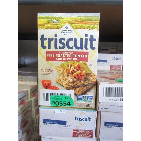 55 Boxes of Triscuit Fire Roasted Tomato Crackers