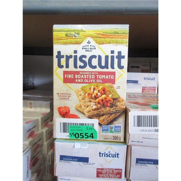 55 Boxes of Triscuit Fire Roasted Tomato Crackers