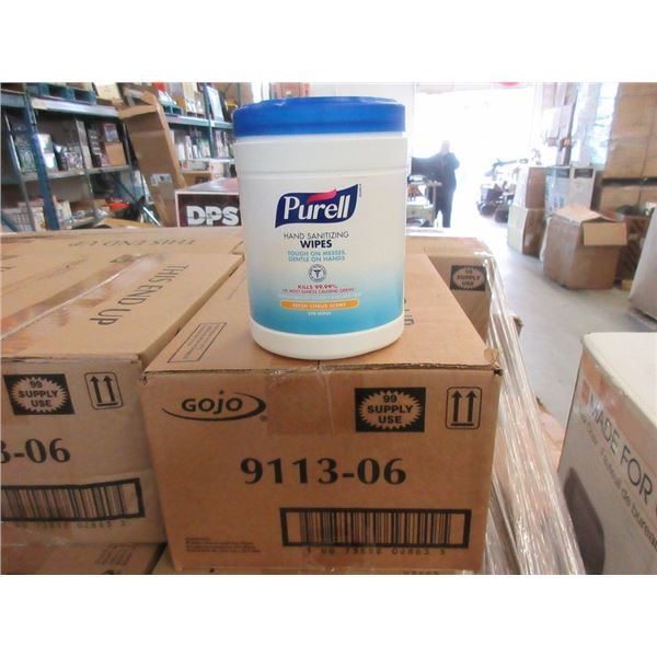 Case of 6 Tubs of Purell Hand Sanitizing Wipes