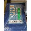 Image 1 : New 12" x 20" Blue All Purpose Tarp