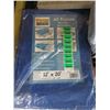 Image 1 : New 12" x 20" Blue All Purpose Tarp