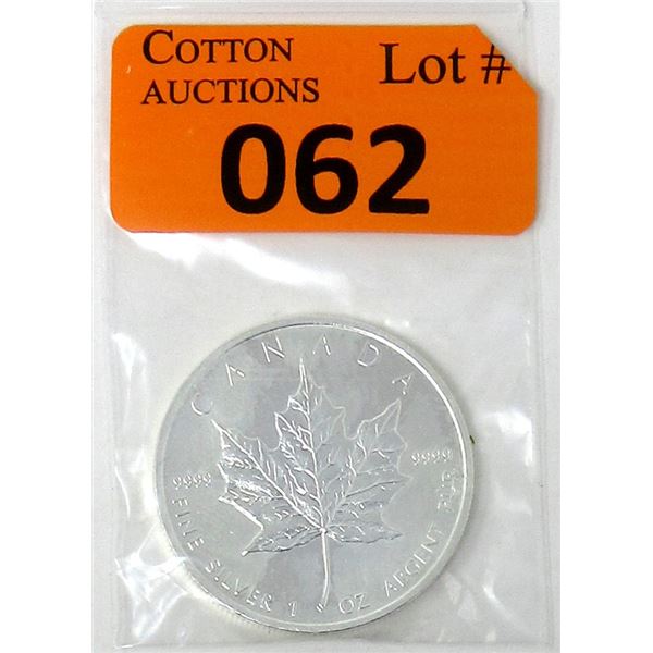 1 Oz .9999 Fine Silver 2013 Canada Maple Leaf Coin