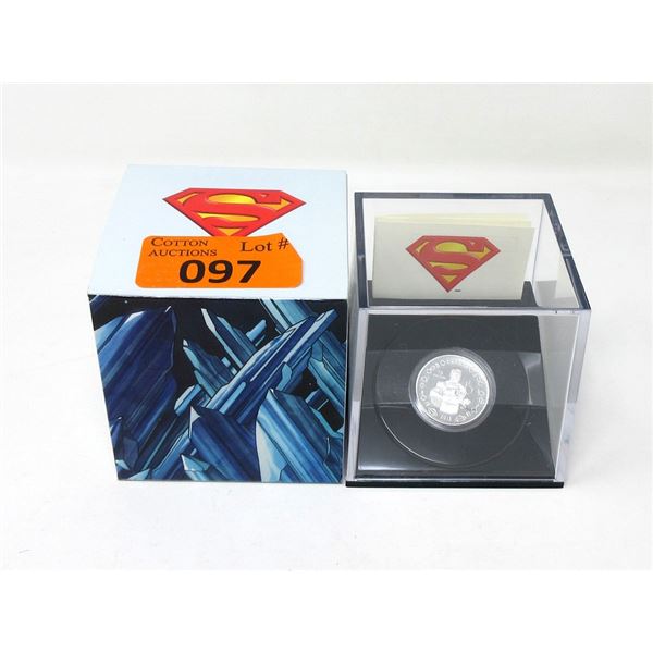 2013 Canadian .9999 Silver  Superman  $10 Coin