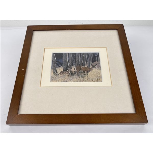 Signed and Numbered Montana Deer Print