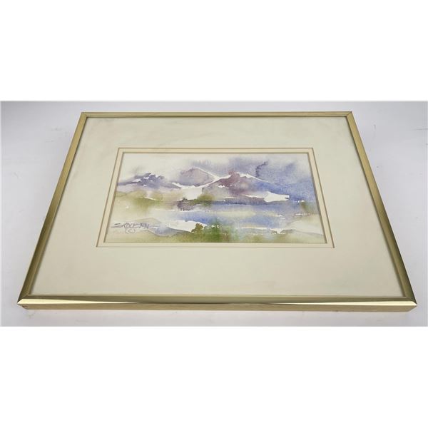 Montana Landscape Watercolor Painting