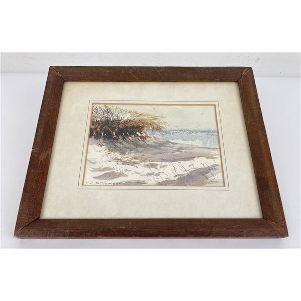 Robinson Beach Watercolor Painting