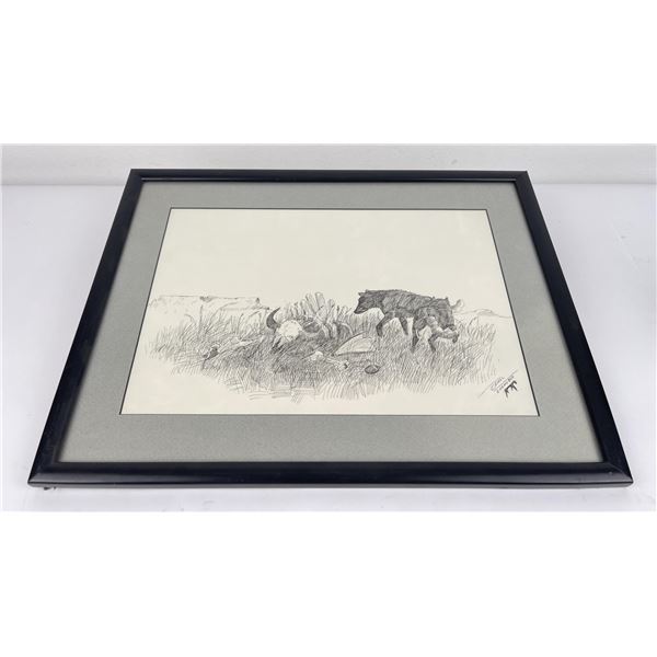 Enemy Boy Native American Indian Pen Ink Drawing