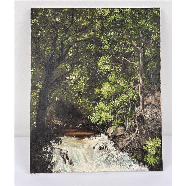 Montana River Painting Oil on Canvas