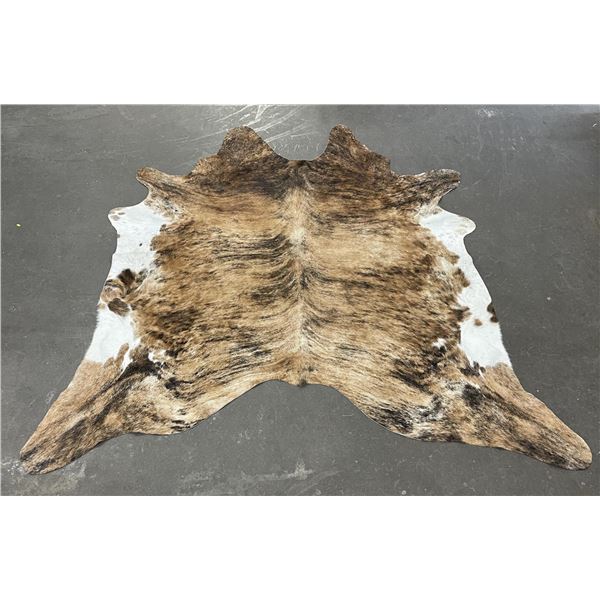 Tanned Brindle Steerhide Steer Bull Cow Rug