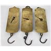 Image 1 : 3 Large Antique Spring Scales