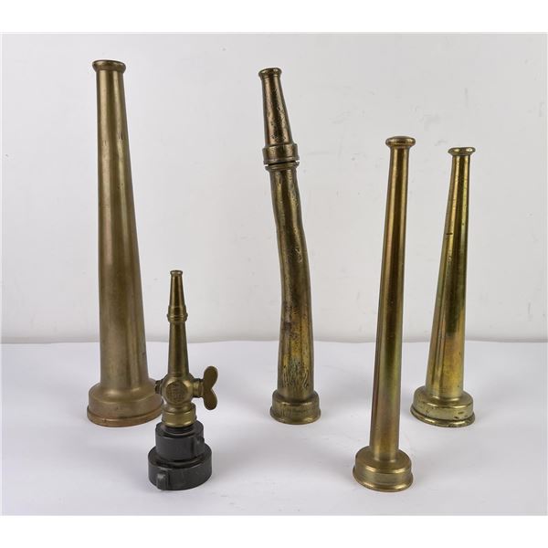 Lot of Antique Fire Nozzles