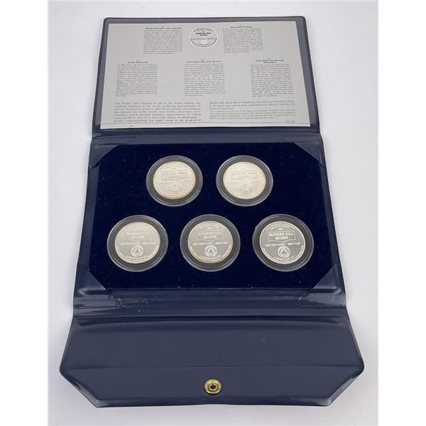 1982 The Bunker Hill Company Silver Medallion Set