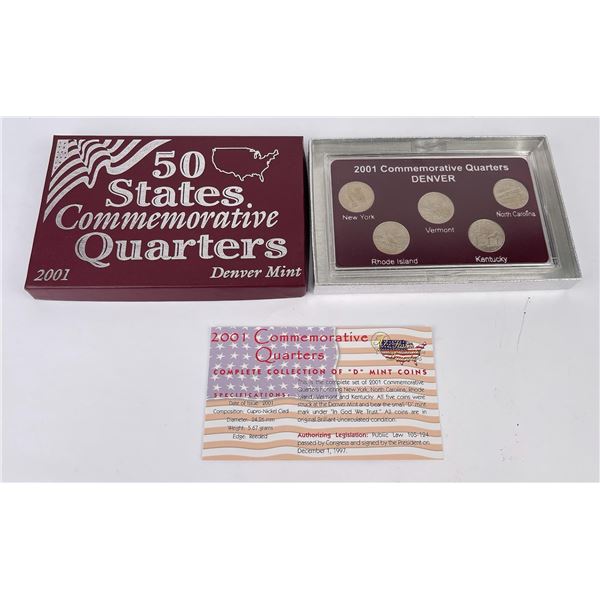 2001 Commemorative Quarters