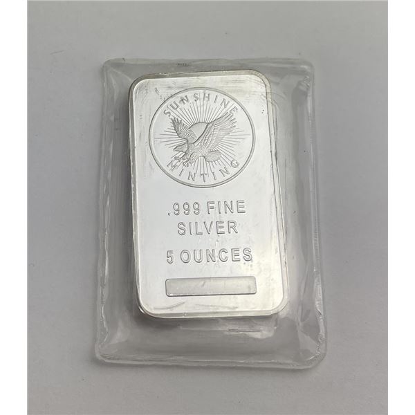 5oz Sunshine Minting Silver Bar