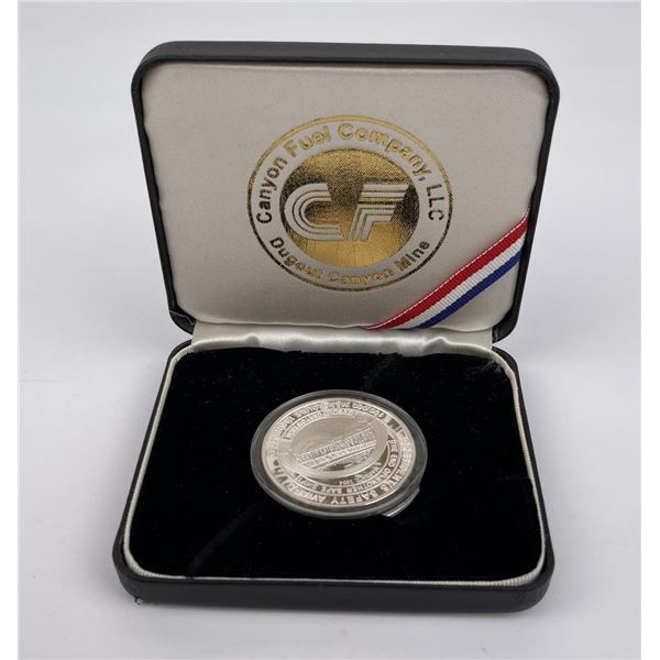 Presidents Safety Award Dugout Canyon Silver Round