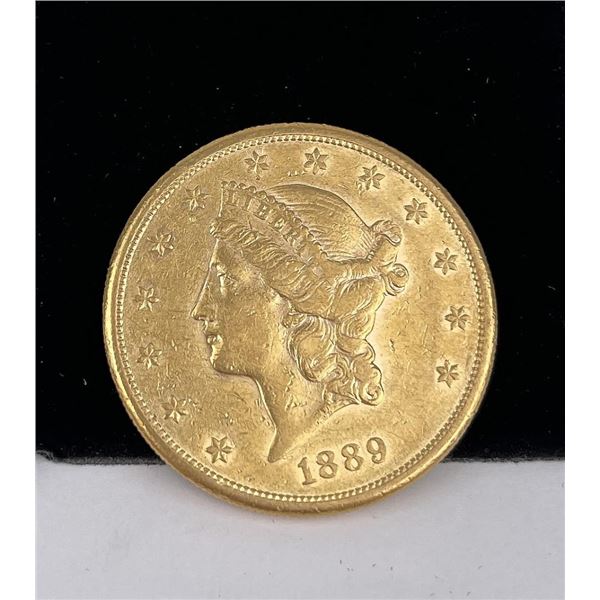1889 S $20 US Liberty Head Gold Coin