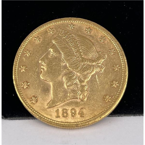 1894 P $20 US Liberty Head Gold Coin