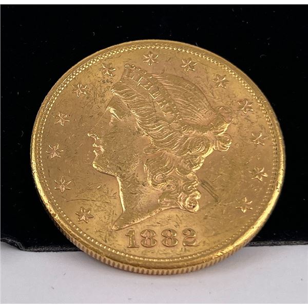 1882 S $20 US Liberty Head Gold Coin